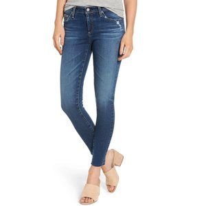 AG Raw Hem Ankle Skinny Jeans